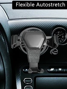 1 miếng giá đỡ điện thoại trên ô tô đa chức năng - màu đen - Xem 5