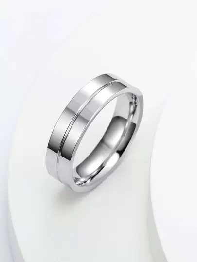 MONALLY Fashionable and Popular Men Stainless Steel Ring for Jewelry Gift and for a Stylish Look