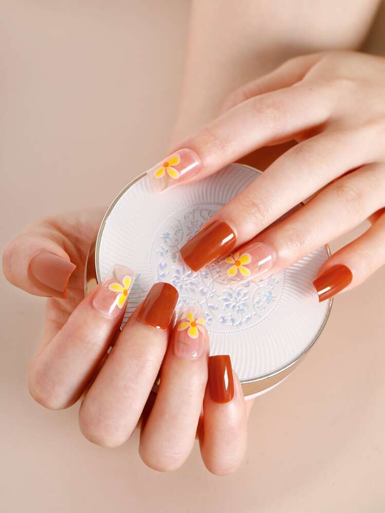ネイルチップ 花柄 24ピース | SHEIN JAPAN