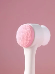 1pc Cleansing Brush + 1pc Hair Band + 1pc Facial Massager Roller - Pink - View 5