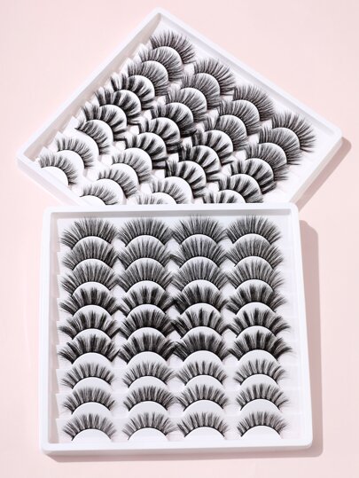 Manga Lashes, 18 paires de faux cils extra longs