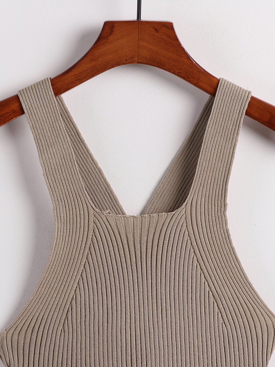Crisscross Ribbed Knit Top