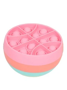 1pc Ball Shaped Simple Dimple Fidget Toy - Multicolor - View 3