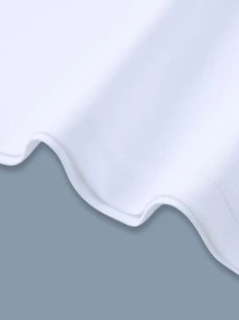 Manfinity 男士字母和宇航員印花T恤 - 白色 - 查看 5