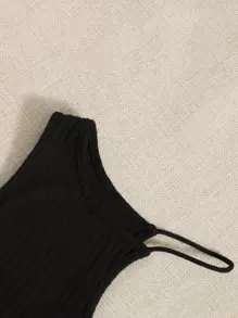 SHEIN EZwear 4 piezas Top corto unicolor tejido de canalé - Multicolor - Ver 4