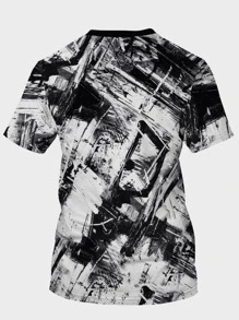 Manfinity LEGND Tops Nam Tất cả trên in Giải trí - Đen và trắng - Xem 2