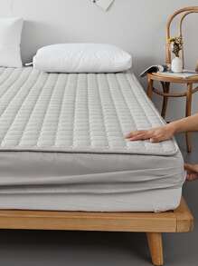 Sábana bajera simple impermeable - Gris Claro - Ver 1