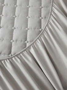 Sábana bajera simple impermeable - Gris Claro - Ver 3