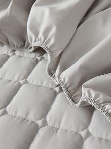 Sábana bajera simple impermeable - Gris Claro - Ver 5