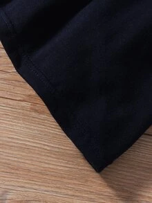 Baby Striped Lettuce Trim Tee & Cami Dress - Multicolor - View 4