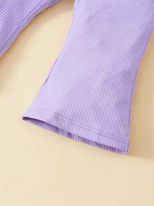 嬰兒氣眼上衣和喇叭褲 - 彩色 - 查看 4