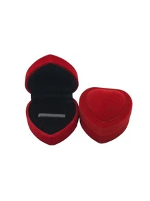 Hộp lưu trữ đồ trang sức hình trái tim 1 cái - Đỏ - Xem 5