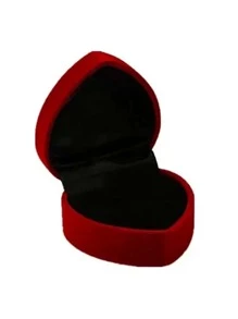 Hộp lưu trữ đồ trang sức hình trái tim 1 cái - Đỏ - Xem 3