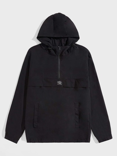 Guys Patch Detail Pocket Front Anorak Jacket