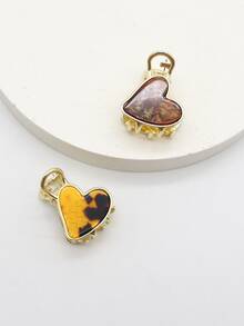 2 chi tiết vuốt tóc hình trái tim - Nhiều màu - Xem 1