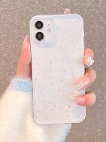 Vỏ điện thoại trong suốt sequin - Nhiều màu - Xem 1