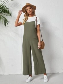EMERY ROSE Áo liền quần nữ màu trơn Giải trí - xanh quân đội - Xem 1