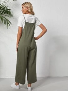 EMERY ROSE Áo liền quần nữ màu trơn Giải trí - xanh quân đội - Xem 2