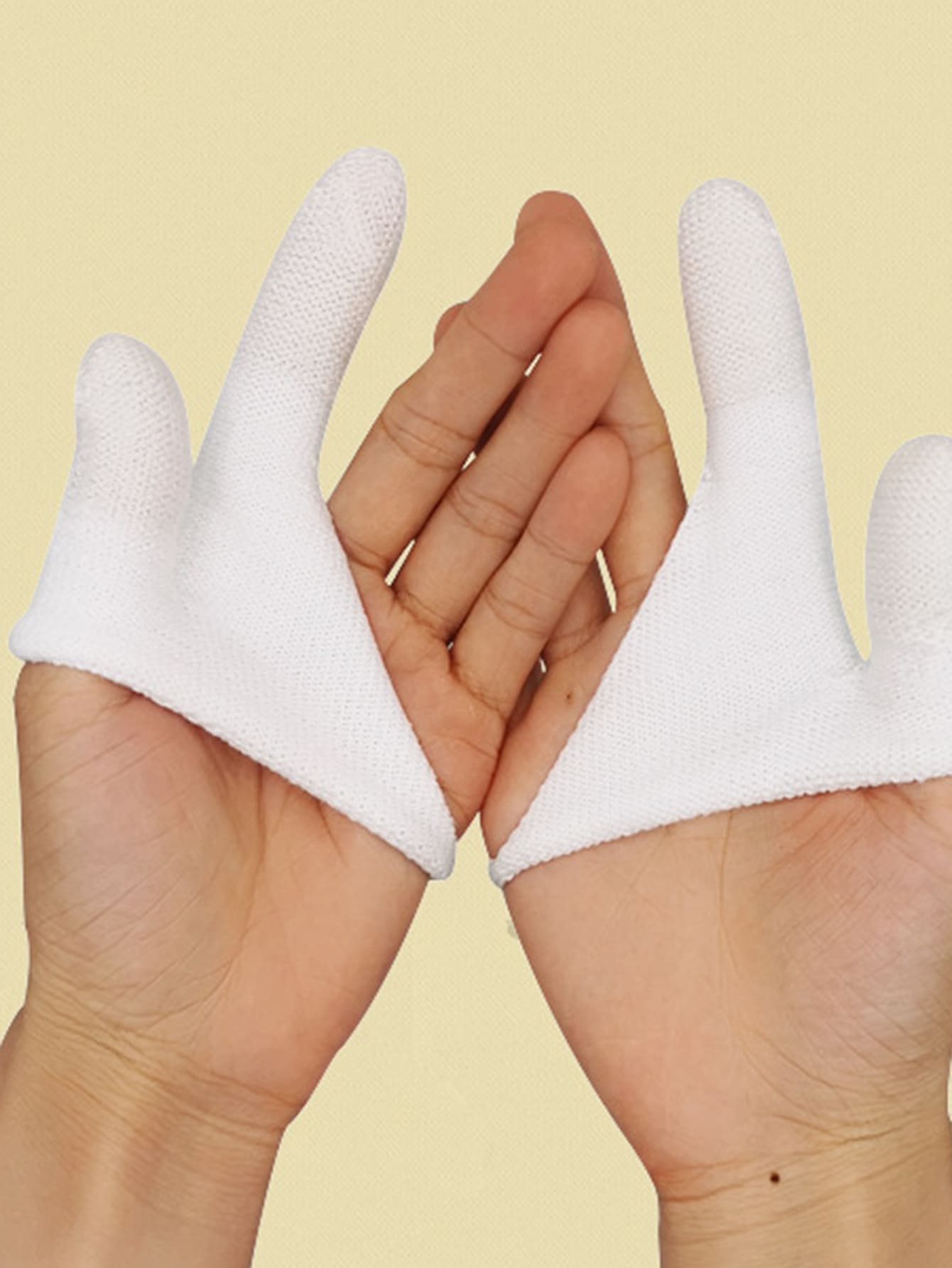 1pc Pet Finger Toothbrush - White - View 1