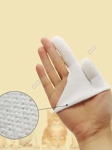 1pc Pet Finger Toothbrush - White - View 5