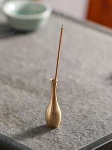 1 cái bình đựng hương có hình dạng giá đỡ - Vàng - Xem 2