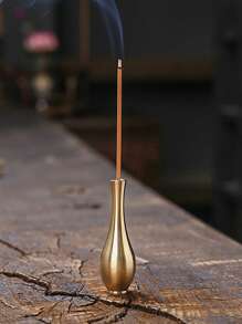 1 cái bình đựng hương có hình dạng giá đỡ - Vàng - Xem 4