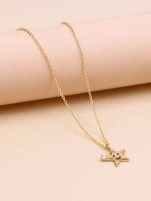 Dây chuyền Mặt dây chuyền ngôi sao - Vàng - Xem 2