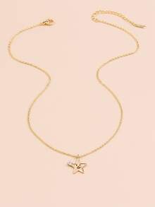 Dây chuyền Mặt dây chuyền ngôi sao - Vàng - Xem 3