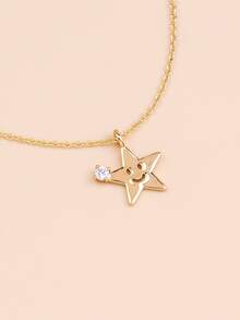 Dây chuyền Mặt dây chuyền ngôi sao - Vàng - Xem 4