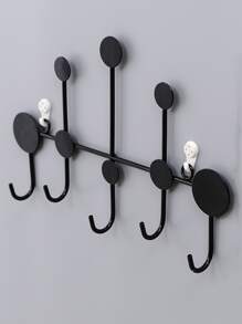 1pc Iron Wall Hook - Black - View 3