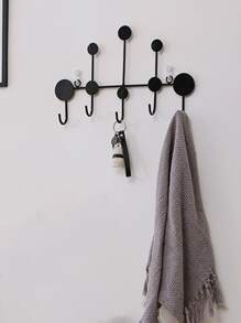 1pc Iron Wall Hook - Black - View 4