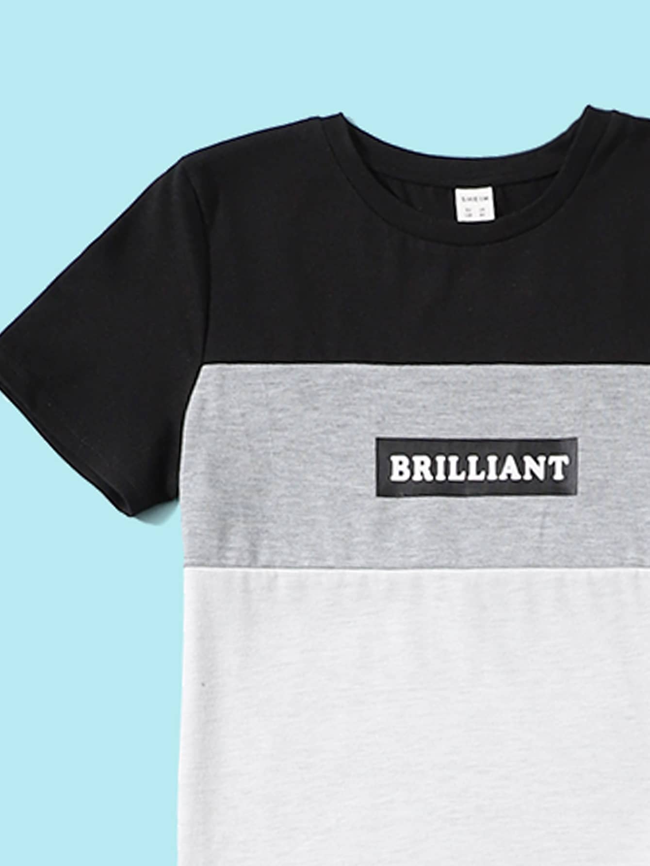 Boys Color Block Tee & Sweatpants Set