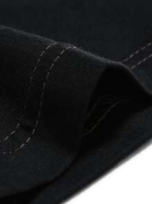 ROMWE MEN Street Life Áo thun trùm đầu họa tiết chữ màu cho nam, trường học - Nhiều màu - Xem 6