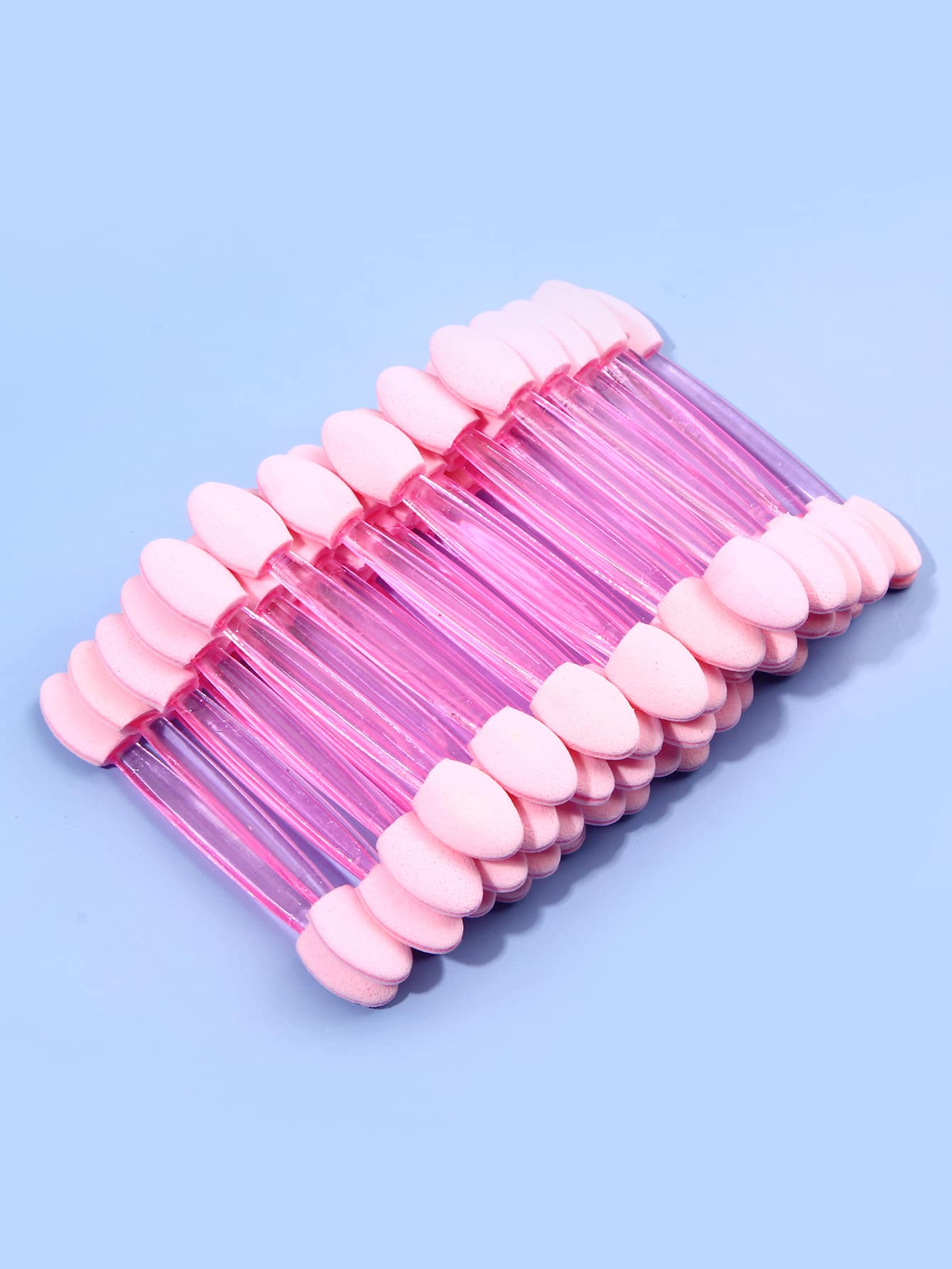 50件套双头海绵眼影刷套装，多功能眼影晕染刷，便捷美甲刷，镜面散粉海绵，眼部卸妆刷，男女通用美妆工具，眉刷，眼影刷，螺旋刷