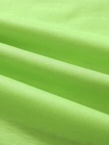 Manfinity 男士字母和車圖案T恤 - 青檸色 - 查看 4