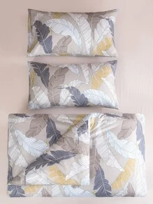 Bộ bìa duvet in hình lá không có chất làm đầy - Nhiều màu - Xem 2