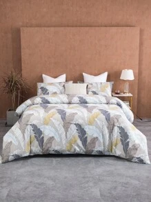 Bộ bìa duvet in hình lá không có chất làm đầy - Nhiều màu - Xem 3