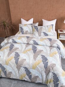 Bộ bìa duvet in hình lá không có chất làm đầy - Nhiều màu - Xem 4