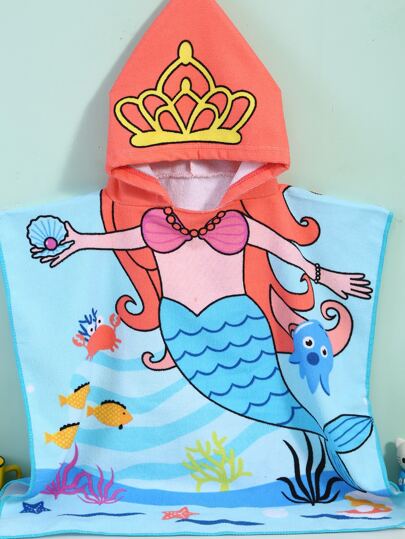 منشفة حمام بجرافيك كرتوني للاطفال