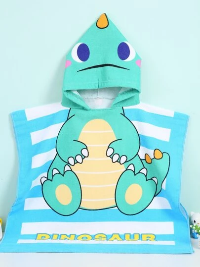 Kids Dinosaur Design Bath Towel