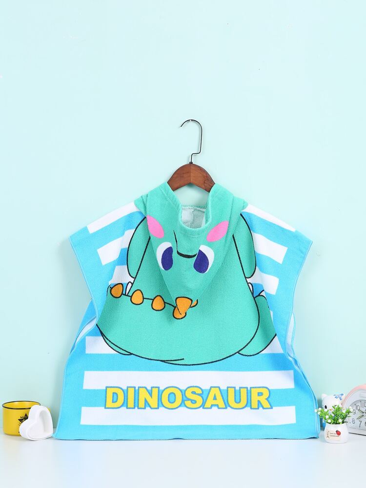 Asciugamano da bagno con design dinosauro da bambini