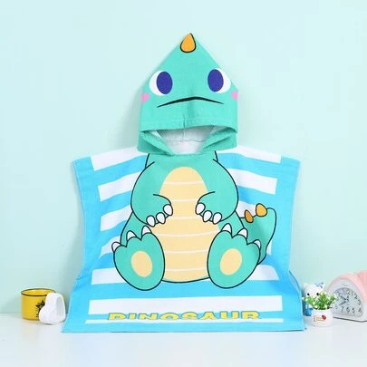 兒童恐龍設計浴巾