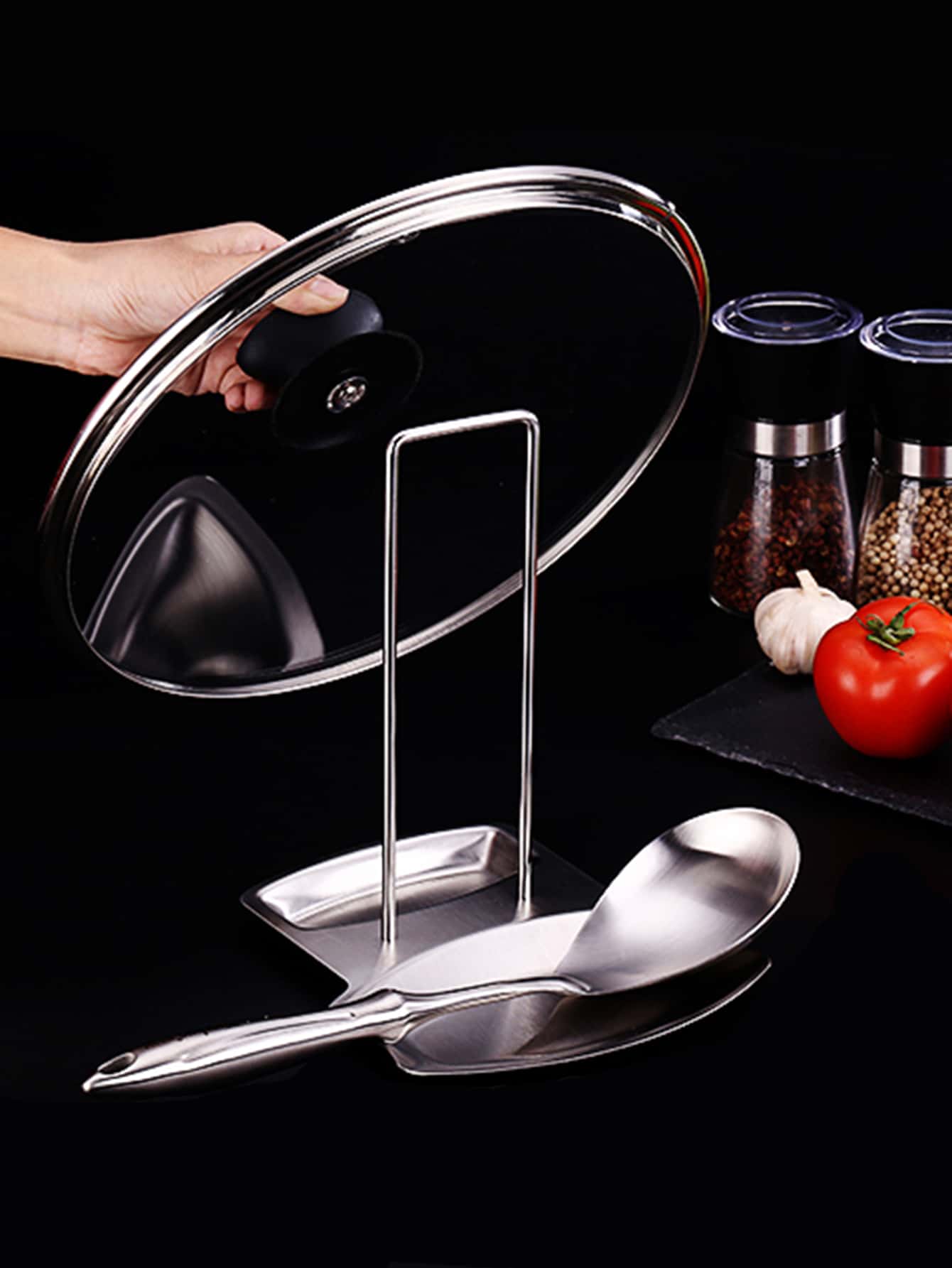 1pc Random Kitchen Storage Rack For Spoons, Pot Lids And Others