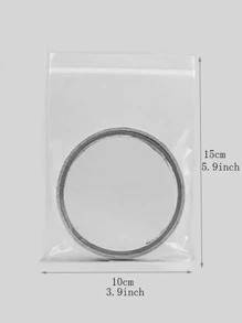 100入組透明食品密封袋 - 無色 - 查看 5