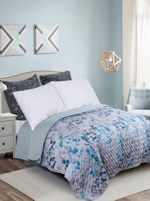 花朵印花衍縫床單