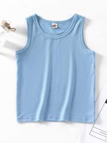 Toddler Boys 4pcs Solid Tank Top - Multicolor - View 3