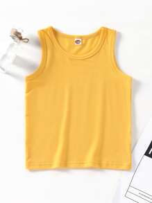 Toddler Boys 4pcs Solid Tank Top - Multicolor - View 4