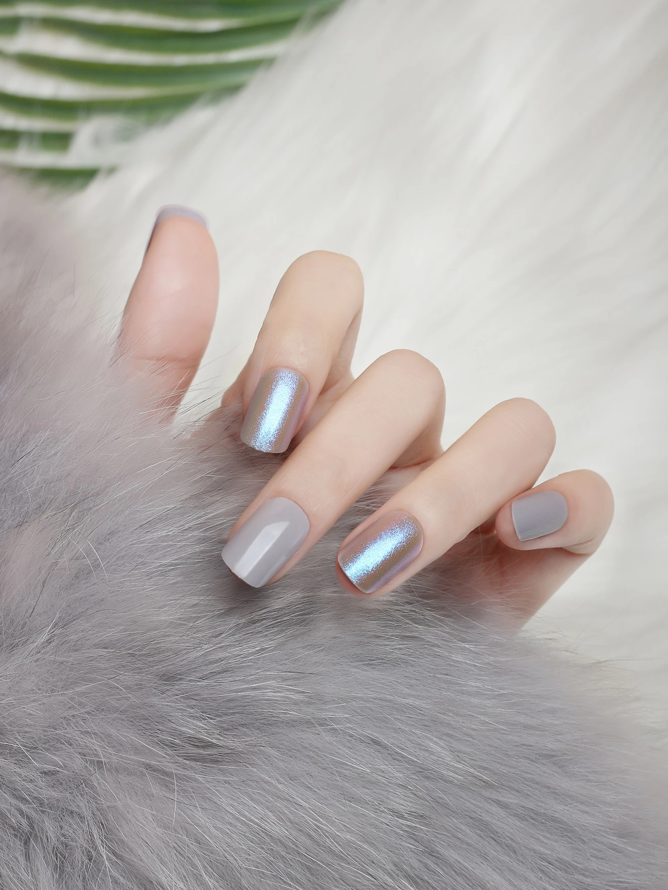 24ピース キラキラ ネイルチップ 1シート テープ 1個 つめやすり