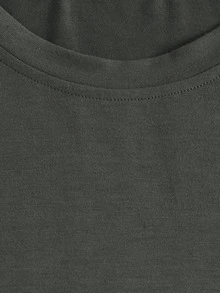 Áo thun nữ Đồ họa Giải trí - Màu xám đen - Xem 3