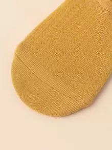 10pairs Solid Invisible Socks - Multicolor - View 4